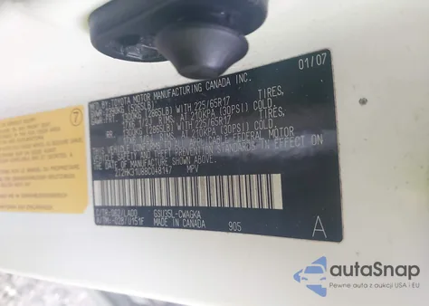 2008 Lexus Rx 350 z USA, uszkodzony, nr VIN 2T2HK31U88C048147